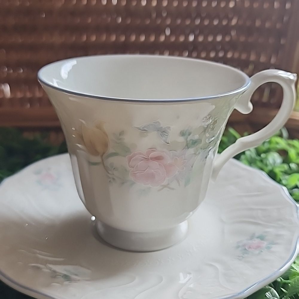Royal Doulton Valencia Floral Teacup & Saucer The Moselle Collection